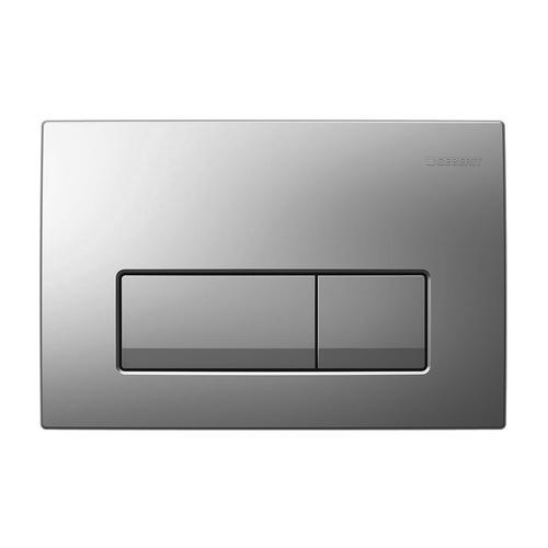 GEBERIT DELTA50 змивна клавіша, пластик, хром.мат. 115.119.46.1