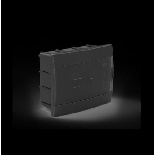 HOROZ Щиток під 8 автоматів внутрішній (чорний) Flush Mounted-8