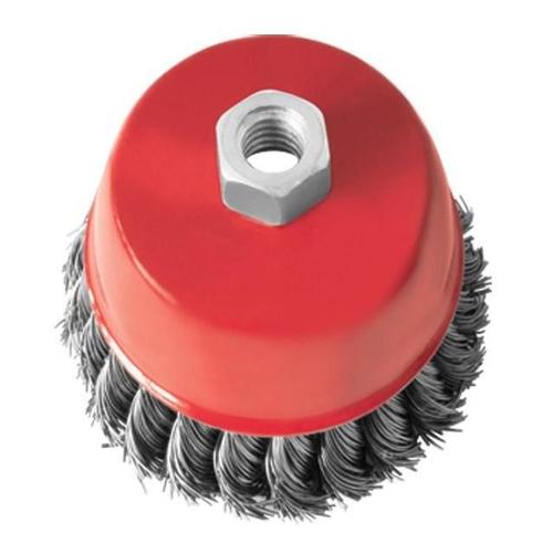 INTERTOOL Щетка чашечная 85 мм, для УШМ, М14 (пучки витой проволоки) BT-2085