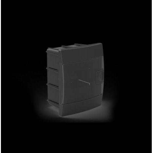 HOROZ Щиток під 4 автомати внутрішній (чорний) Flush Mounted-4