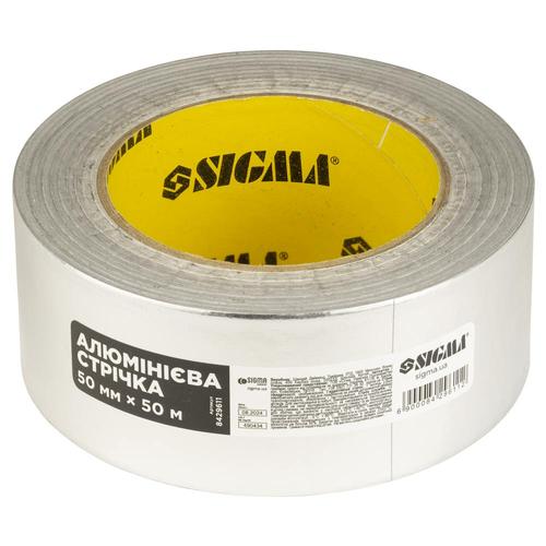 SIGMA Алюмінієва клейка стрічка 50мм*50м 8429611
