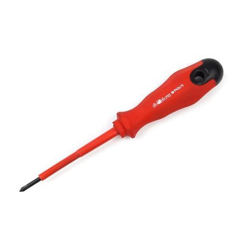 POLAX Отвёртка диэлектр. крест. PH0*75мм. 51-026