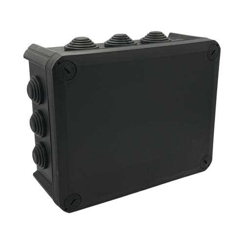 NEOMAX Розподільна коробка зовнішня IP66 190*150*75мм. ЧОРНА (без клем) NX1147