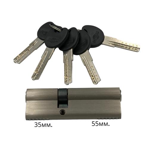 IMPERIAL Циліндр ключ-ключ 35*55 (нікель) ZC 90 35/55 SN