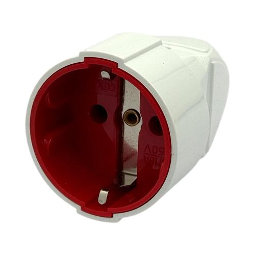 LUXEL Штепсельное гнездо с/з бел. 16A 1003