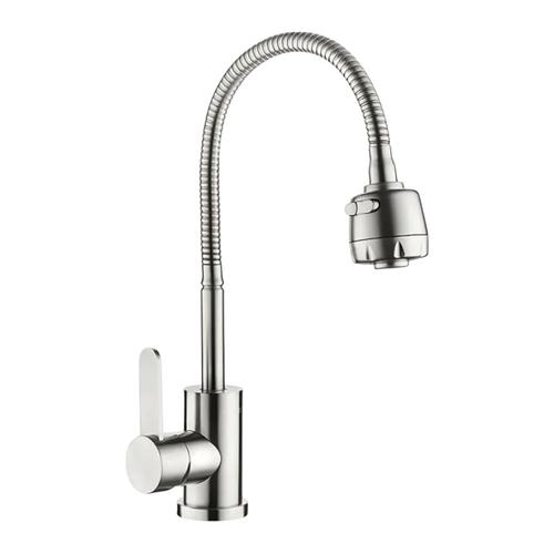 LEDEME LM74304 Змішувач для кухні з рефлекторним виливом з нерж. сталі SUS304 (LL1126)