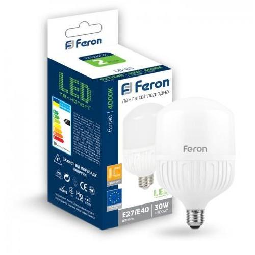 Feron LED-Лампа STANDART 30W 4000K E27-E40 LB-65