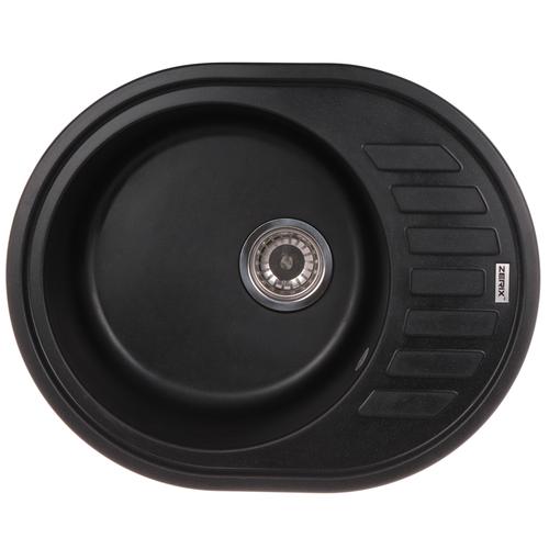 ZERIX ZS-6250R-03 Мийка гранітна 620*500мм. (чорна)