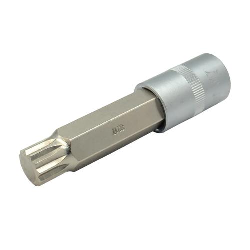 YATO Головка торцевая Cr-V 1/2 SPLINE удлиненная M17 L=100мм. YT-04357