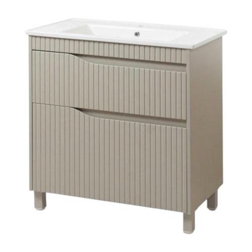UVVIS Тумба Florence мокко матовий ТНБ - 2 Д 70 з умивальником Vesta 46630