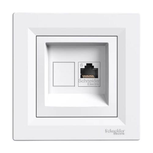 Schneider ASFORA Розетка комп. RJ45 кат. 6 UTP (біла) EPH4700121