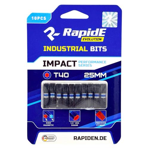 RAPIDE IMPACT Біта T40 25мм. (уп./10шт.) RAHФ-00002339