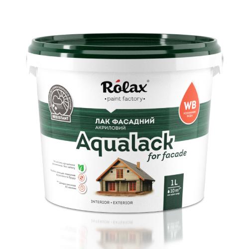 ROLAX AQUALACK FACADE Лак акриловый фасадный 1л. (матовый)