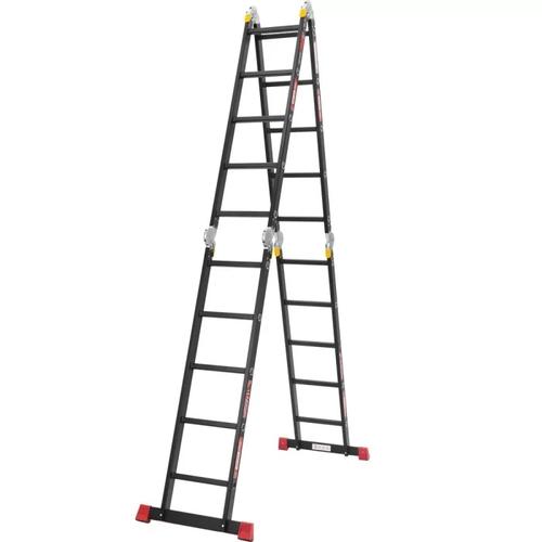 КВІТКА PRO Heavy Duty Драбина-трансформер алюмінієва (4*5 сходинки) 5,8м. 110-9041