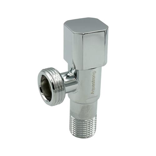 AQUASTRONG C4 Кран угловой приборный нерж. 1/2х 3/4 C402