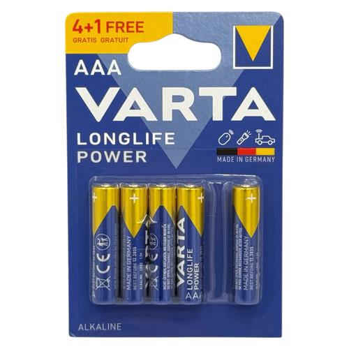 VARTA LONGLIFE POWER AAA/LR3 1,5V (уп./4+1шт.)