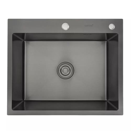 GAPPO GS6050-6 Кухонна мийка накладна 600x500мм. (нержавіюча сталь 0,8мм., з PVD покриттям)
