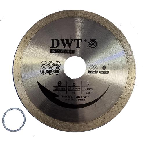 DWT Диск алмазний 125*2*22,2 (суцільний) DADD-RW22125