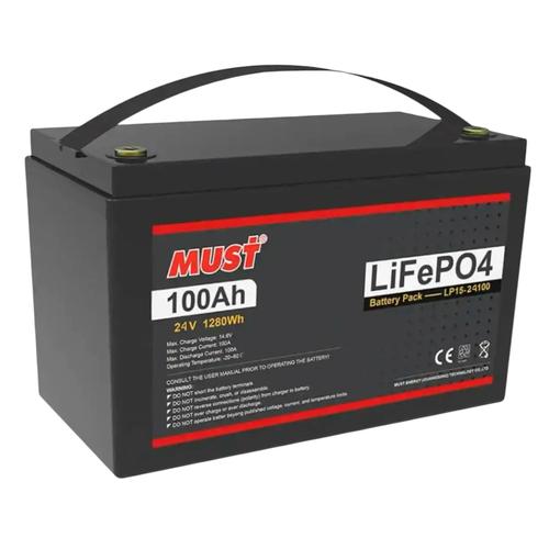 MUST LFP15-24100 Акумулятор LiFePo4 24V/100Ah 1280Wh
