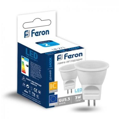 Feron LED-Лампа 3w 6400k MR11 G5.3 LB-271