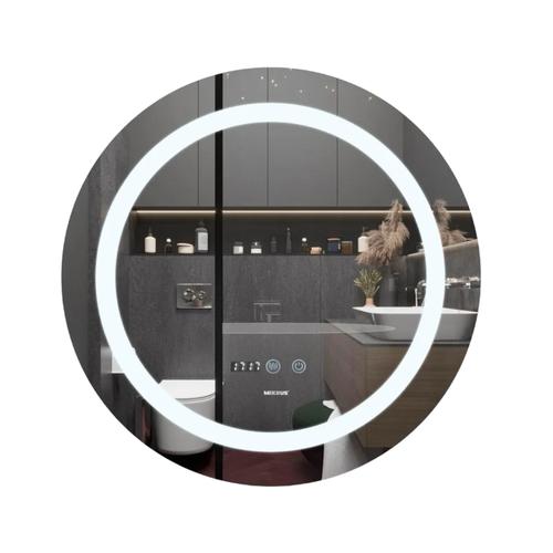 MIXXUS PLAIN MC02-60-CASE Дзеркало (LED Touch, Anti-fog, димер, регулюванням яскравості, годинник) (MI6661)