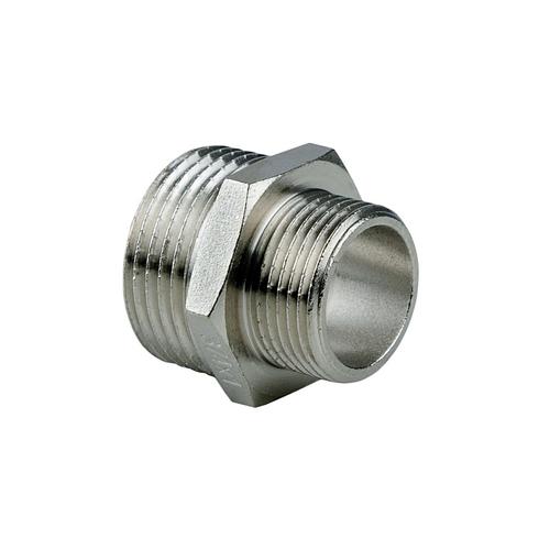 Raftec Ниппель-переходник 15х10 (1/2- 3/8) НН никель NP01005