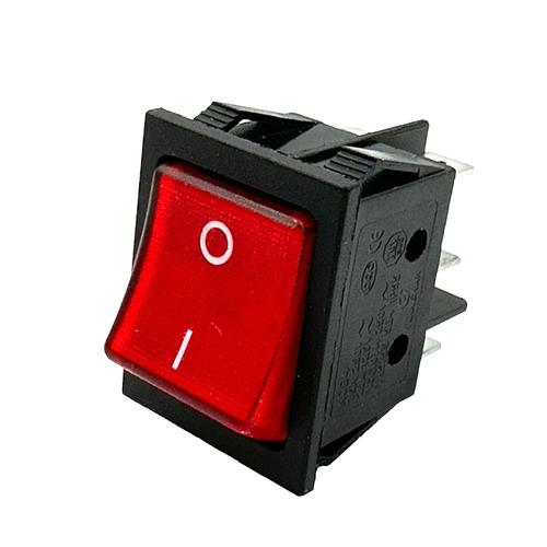 Переключатель клавишный 6 контакта 25A