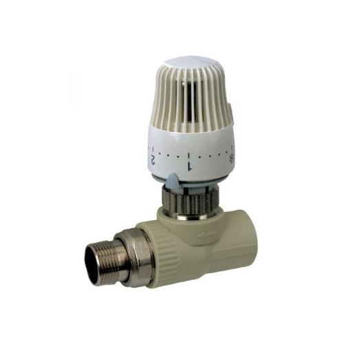 KOER K0156.PRO PPR Кран термостатический с термоголовкой прямой Ø25x3/4