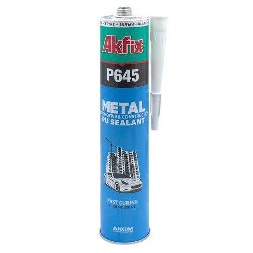AKFIX P645 Герметик полиуритановый автомобильный (белый) 310мл.