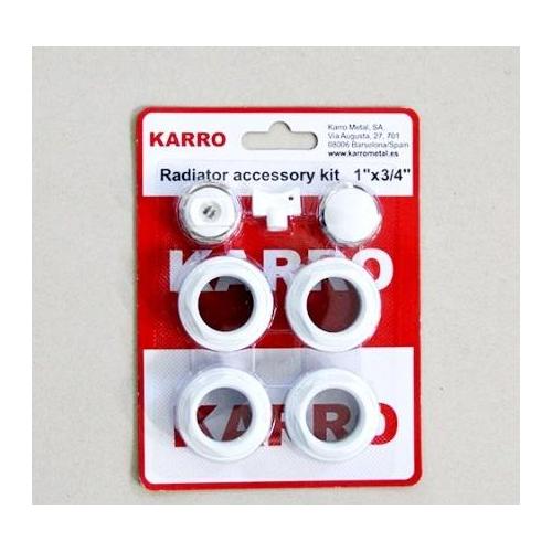 KARRO Комплект футорок для підключення радіатора 1x3/4