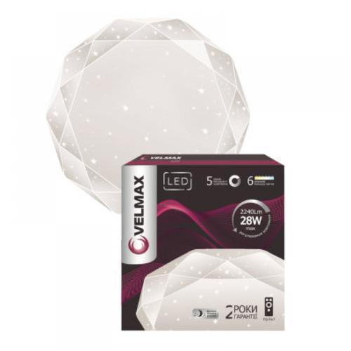 VELMAX SMART-Світильник 30W 3000-6500K 4900 Lm (пульт) 23-41-03