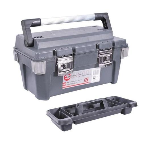 INTERTOOL Ящик для інструментів із металевими замками 20 500x275x265 мм BX-6020