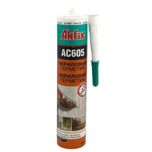 AKFIX AC605 Акриловый герметик 310 мл. (белый)