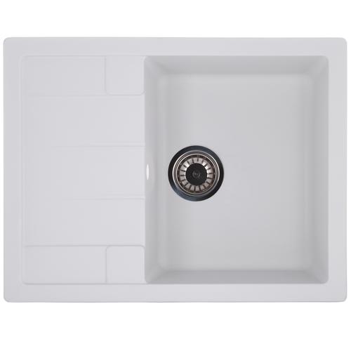 ZERIX ZS-6550S-01 Мойка гранитная 650*500мм. (белая)