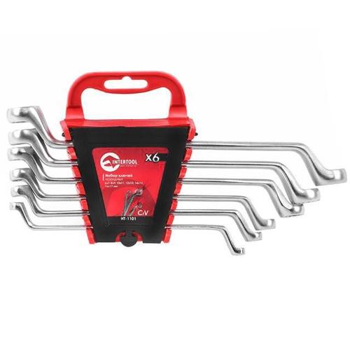 INTERTOOL Набір ключів накидних, 6шт. 6-17мм. CrV. HT-1101