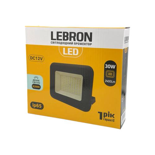 LEBRON LED-Прожектор DC12V 30W 2400Lm 6200K 17-09-30
