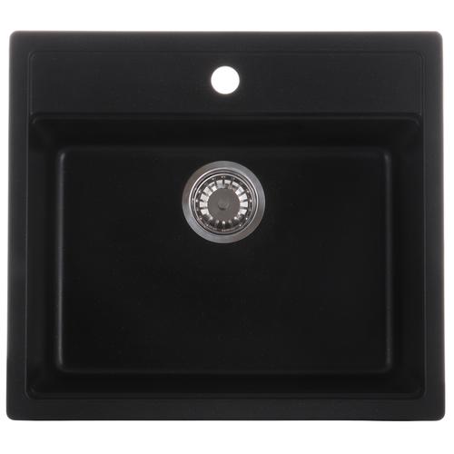 ZERIX ZS-5751S-14 Мойка гранитная 570*510мм. (чёрный металлик)