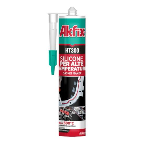 AKFIX HT300 Термостійкий силіконовий герметик формувач прокладок 280мл. (чорний)