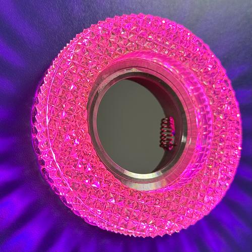 Точечный светильник с led-подсвет. MR16 7790WH+PK