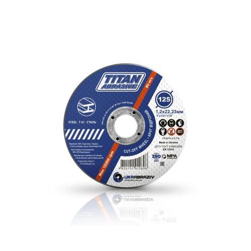 TITAN Диск відрізний по металу 125*1,2*22