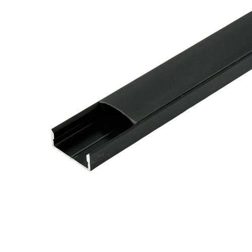 Профіль для LED-стрічки накладний 2м. ЧОРНИЙ (чорний  розсіювач) ПФ-18/5 1022438