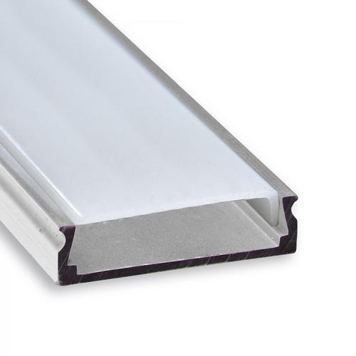 Профіль для LED-стрічки накладний напівмат. 2м. ПФ-25