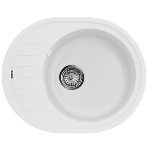 ZERIX ZS-6250R-01 Мийка гранітна 620*500мм. (біла)