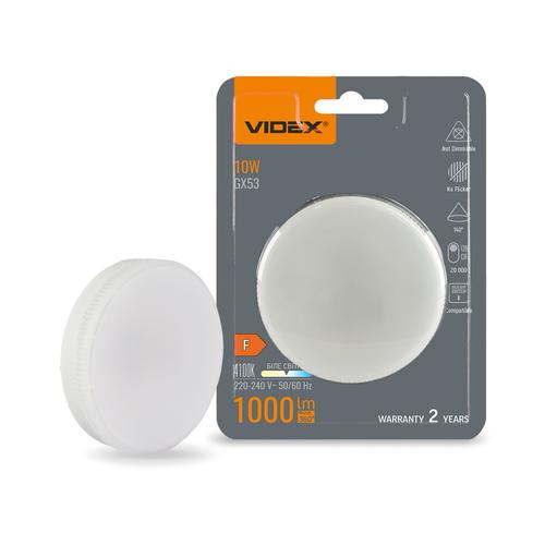 VIDEX LED-Лампа GX53 10W 4100K 1000Lm VL-GX53-10534