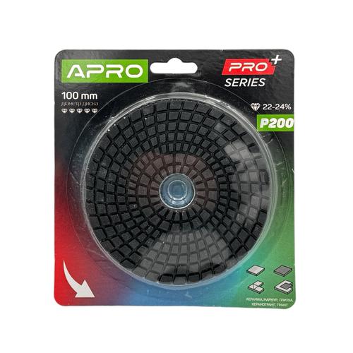 APRO PRO Круг шліфувальний для плитки (черепашка) Ø100мм. P200 812178