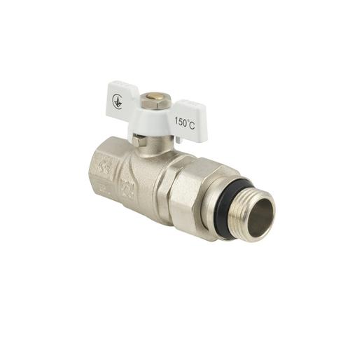 Raftec WHITE Кран кульовий з американкою DN20 (3/4) бм (з антипротечкою) WRB-2