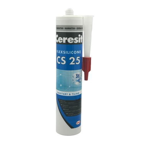 Ceresit CS25 Силіконовий герметик для швів СВІТЛО-СІРИЙ (10)