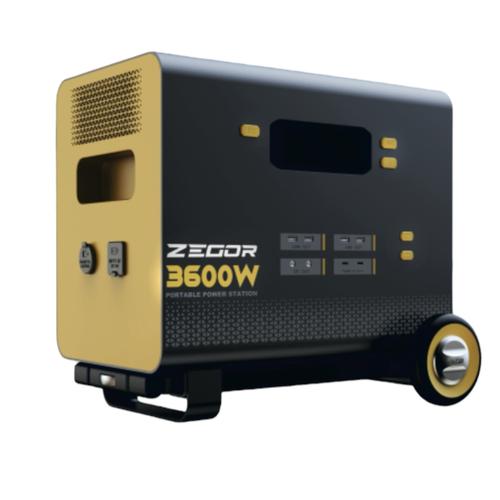 ZEGOR YC3600 Портативная зарядная станция 220В 3600/7200Вт. (3932,1Вт-год)