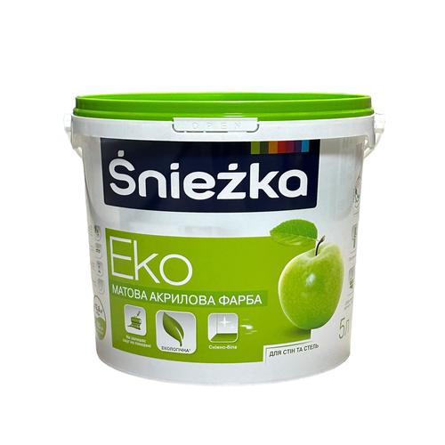 SNIEZKA ECO Фарба акрилова для стін та стель 7кг.