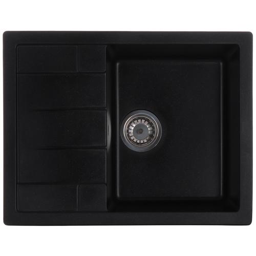 ZERIX ZS-6550S-14 Мойка гранитная 650*500мм. (чёрный металлик)